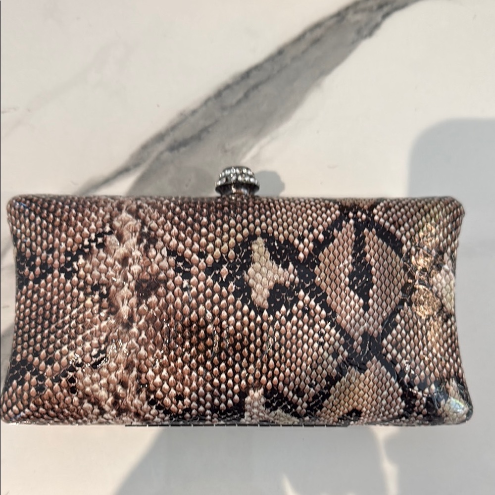 Elegant Snake Print Clutch Koko and Palenki